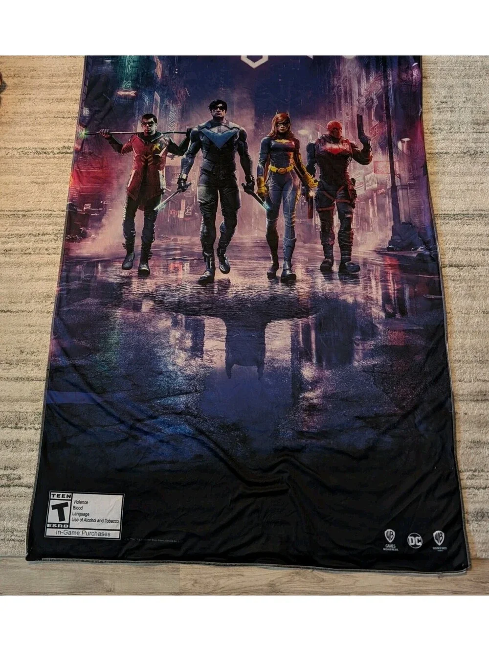 Gotham Knights GameStop Promo Fabric Banner 7x4 Flag DC Batman WB Games Rare